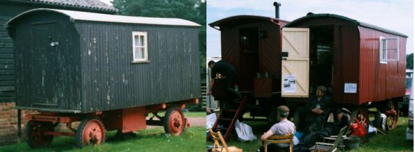 Steam roller operators living van