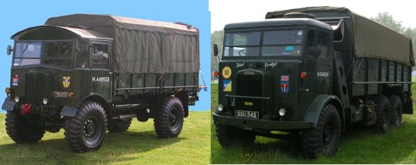 Matador medium lorry in Army livery (photographed at a show in 2007)