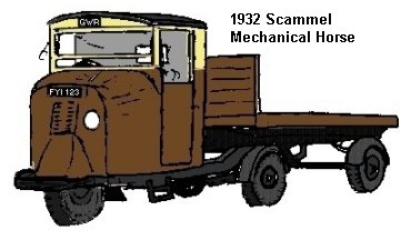Early Scammel three wheeler mechanical horse