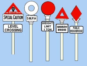 Early British road signs