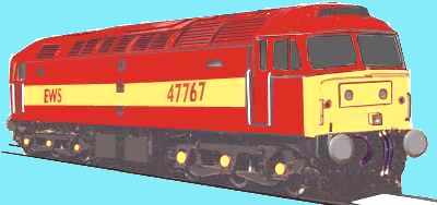 Sketch of a Class 47 loco