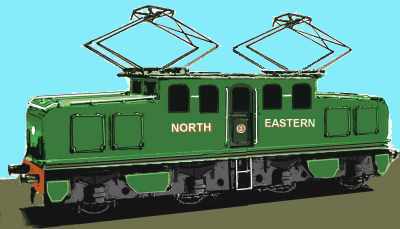 Sketch of NER Electric Loco