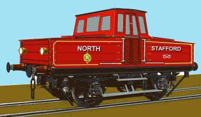 Sketch of NSR battery locomotive