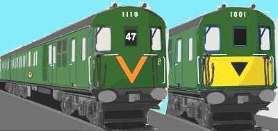 Sketch of the Hampshire Thumper in original livery