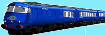 Sketch of the Blue Pullman in original livery