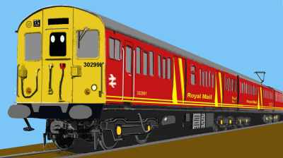 Sketch of aClass 302 unit converted for parcels work