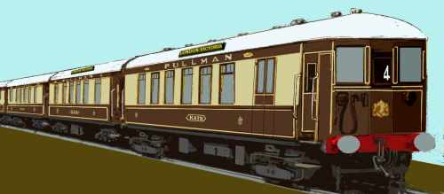 Sketch of SR 4-BEL unit in original livery