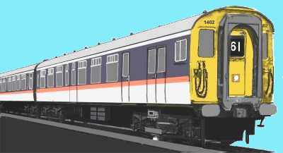 Sketch of a Class 411 unit