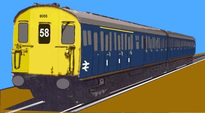 Sketch of a Class 414 unit