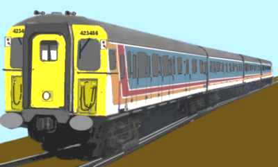 Sketch of a Class 423 unit