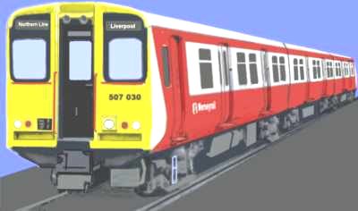 Class 507 in early Merseyrail livery