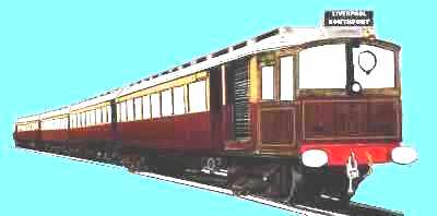 Sketch of a Lancashire and Yorkshire Railway Electric Multiple Unit