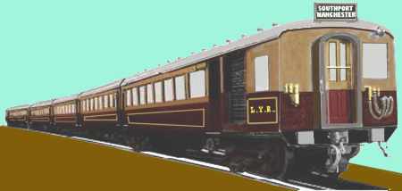 Sketch of a Lancashire and Yorkshire Railway Electric Multiple Unit