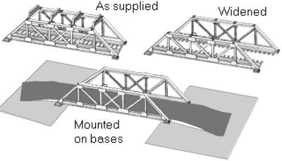 Sketch showing widening of Dapol bridge