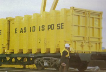 Photo of a Prototype Easidispose container