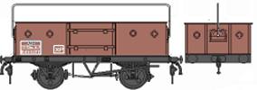 sketch of a BR steel open wagon converted for soda ash