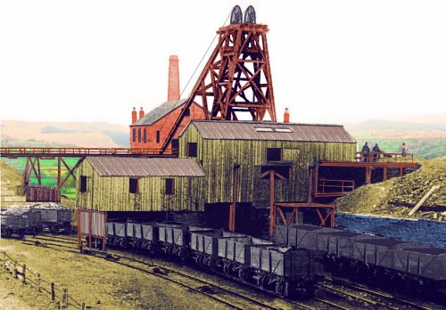 Sketch showing Coal mine using Pola kit parts