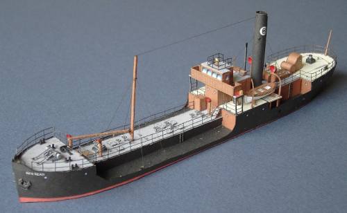 Photo of a Paper Shipwright Ben Read coastal tanker model