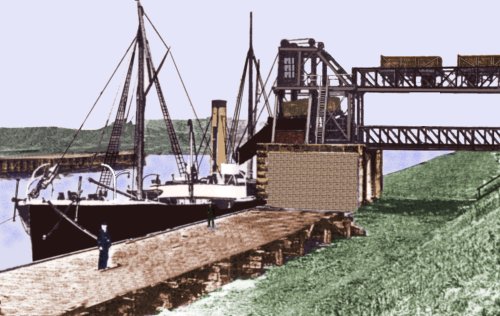 Sketch showing the design of coal hoist used at Partington