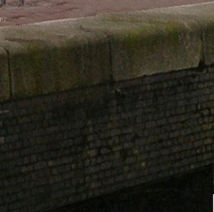 Photo of Section of brick faced quay wall