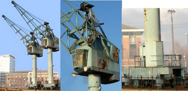 Manchester docks electric cranes