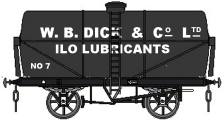 W B Dick and co lubricating oil tank for Ilo lubricants