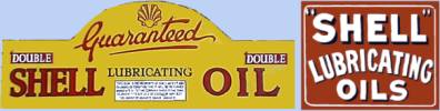Sketch of Shell Lube Oil adverts