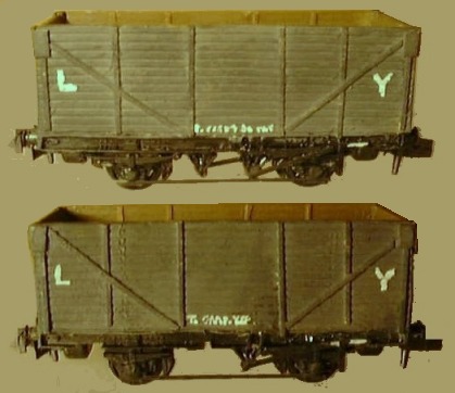 L and Y end-door only 20 ton mineral wagon with asymmetric brake gear