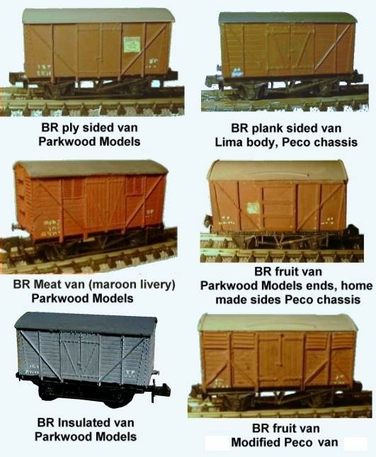 Models of N Gauge BR standard vans