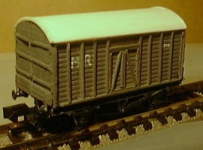 Model of a Midland Railway CCT which had a ten foot wheelbase
