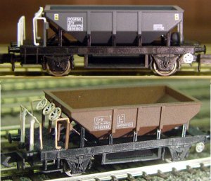 Photo of model 'Dogfish' ballast hopper courtesy and copyright Dapol
