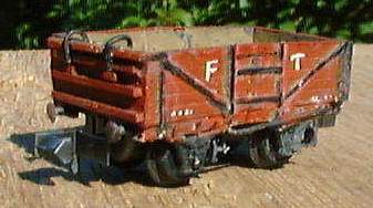 Photo of a model of an end door wagon