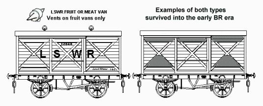 LSWR Meat and Fruit Vans