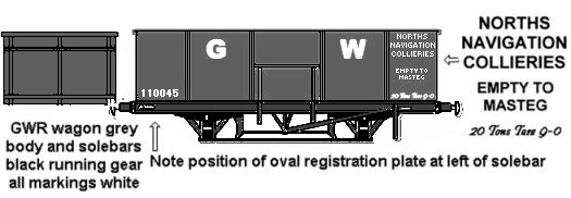 Sketch of Felix Pole 20 ton coal wagons