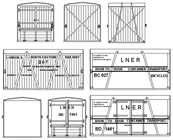LNER closed container livery