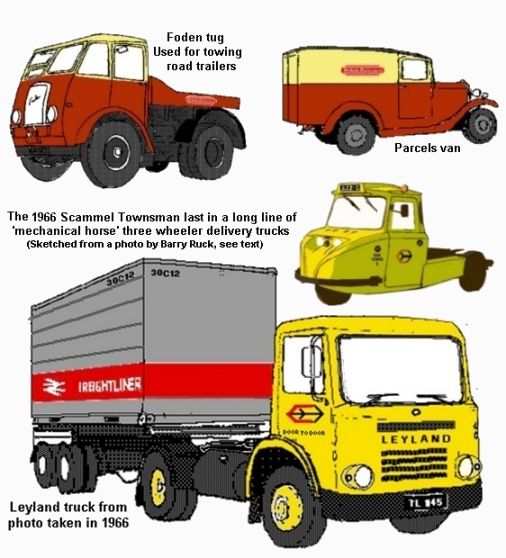 BR period lorries trucks and vans