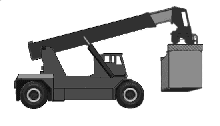 Sketch of a reach-lifter in operation