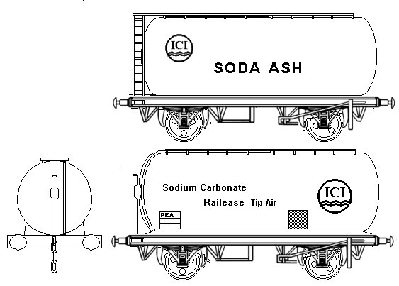 ICI Soda Ash tank and 1980s 'tipair' tank