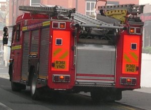 Modern (2006) engine showing ladders