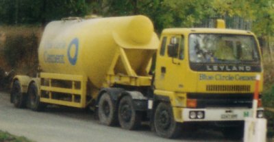 Typical large lorry used for deliveries of cement powder in the 1980s