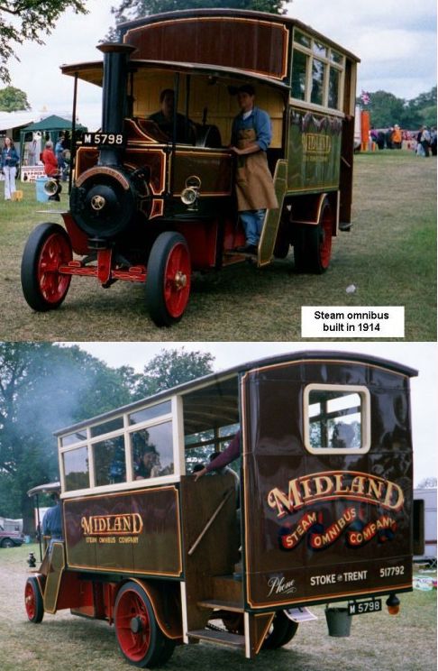 Preserved steam bus