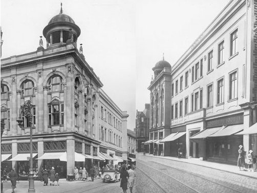 Photographs of Former Co-Op shops 1911 and 1967