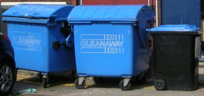 photo of commercial wheelie bins