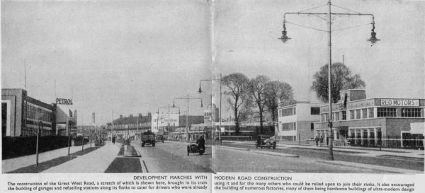 Photo of the Great West Road (taken in about 1930)