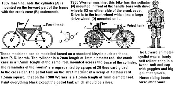 Very early motorbikes