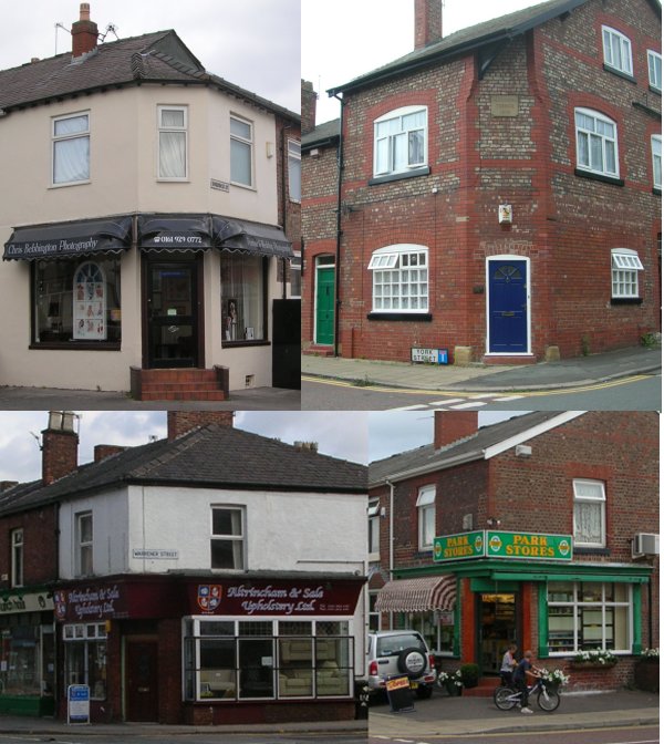 Photographs of corner shops