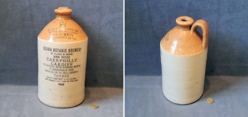 Stoneware pop bottles