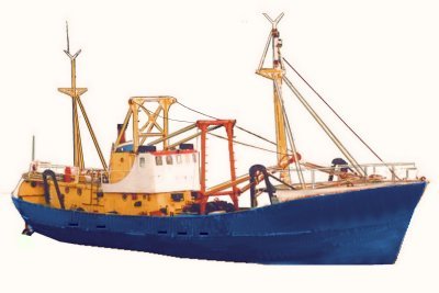 Sketch of a deep sea motor fishing trawler