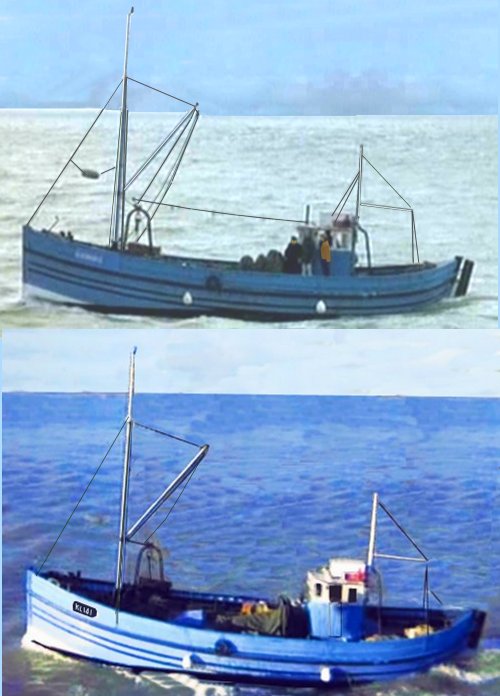 Coastal motor fishing trawler