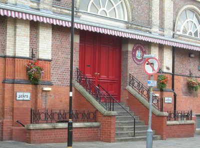 Public lavatories at a market hall